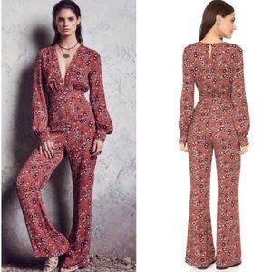 nwt free people flower jumpsuit some like it hot 0